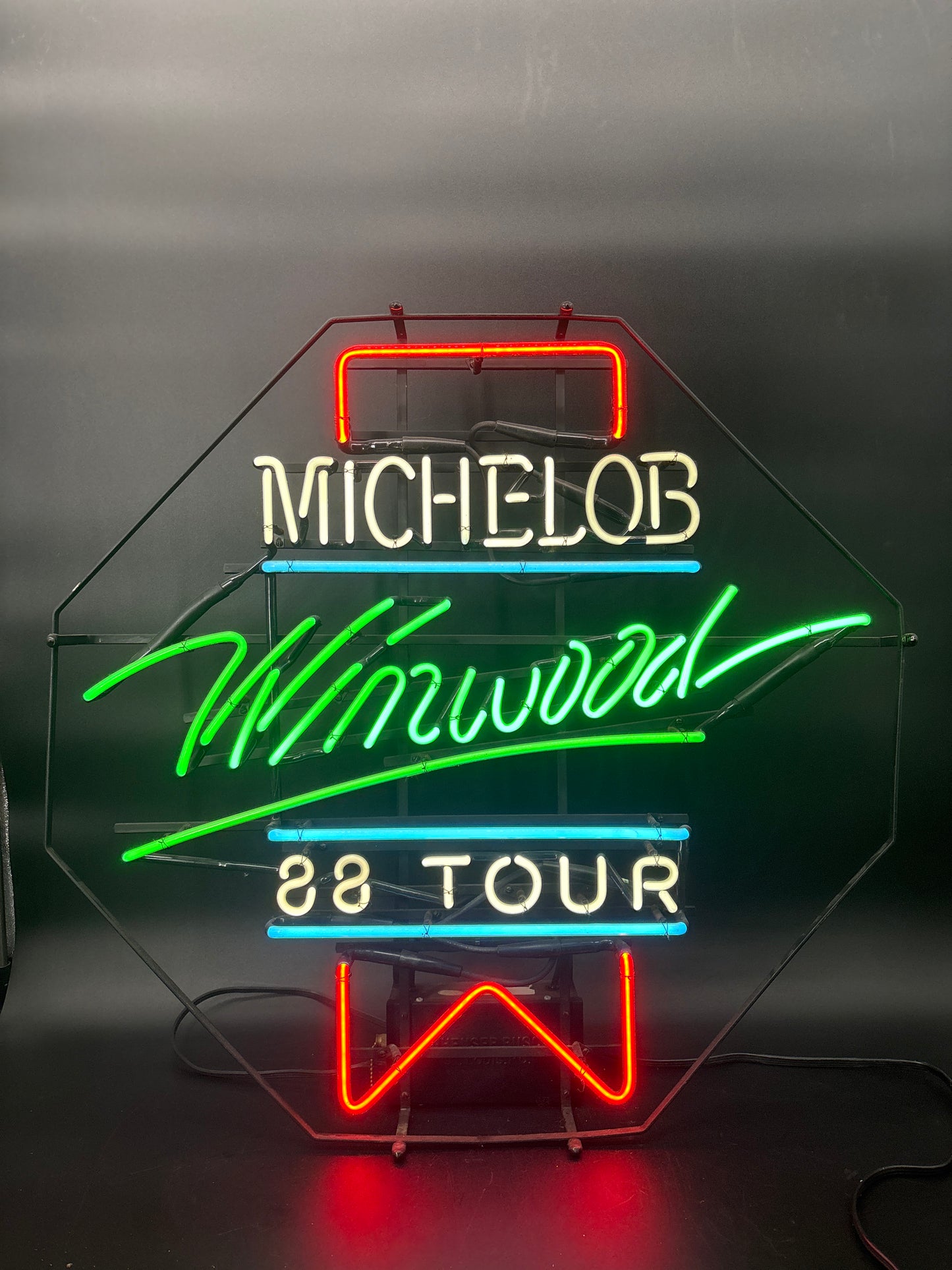 1988 Steve Winwood Michelob Tour Neon Sign