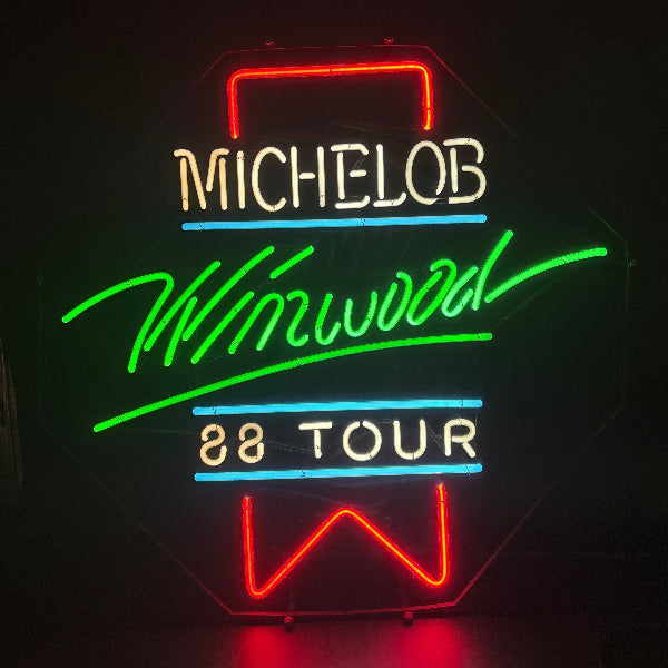 1988 Steve Winwood Michelob Tour Neon Sign
