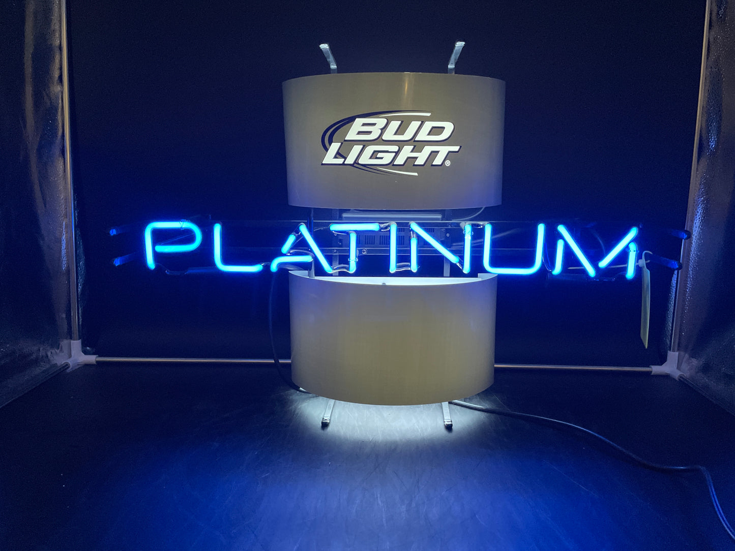 Top Bud Light Platinum Neon Sign Plastic Replacement Panel