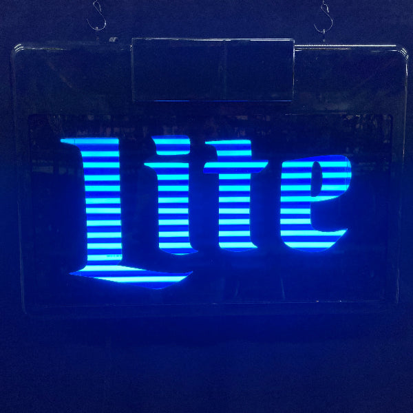 Two-Sided Hanging Miller Lite Neon Sign (Suring)