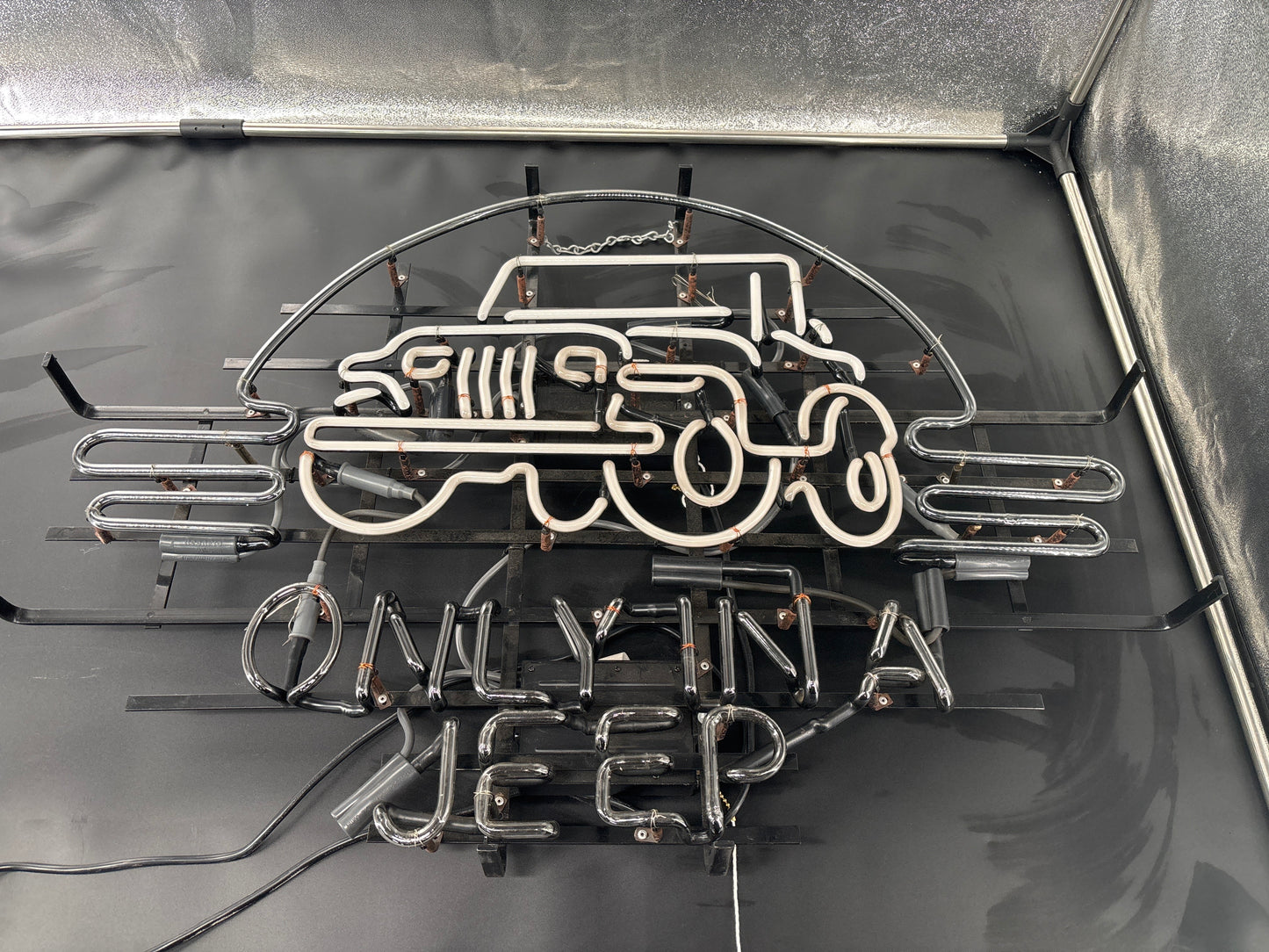 Only in a Jeep Dealer Neon Sign