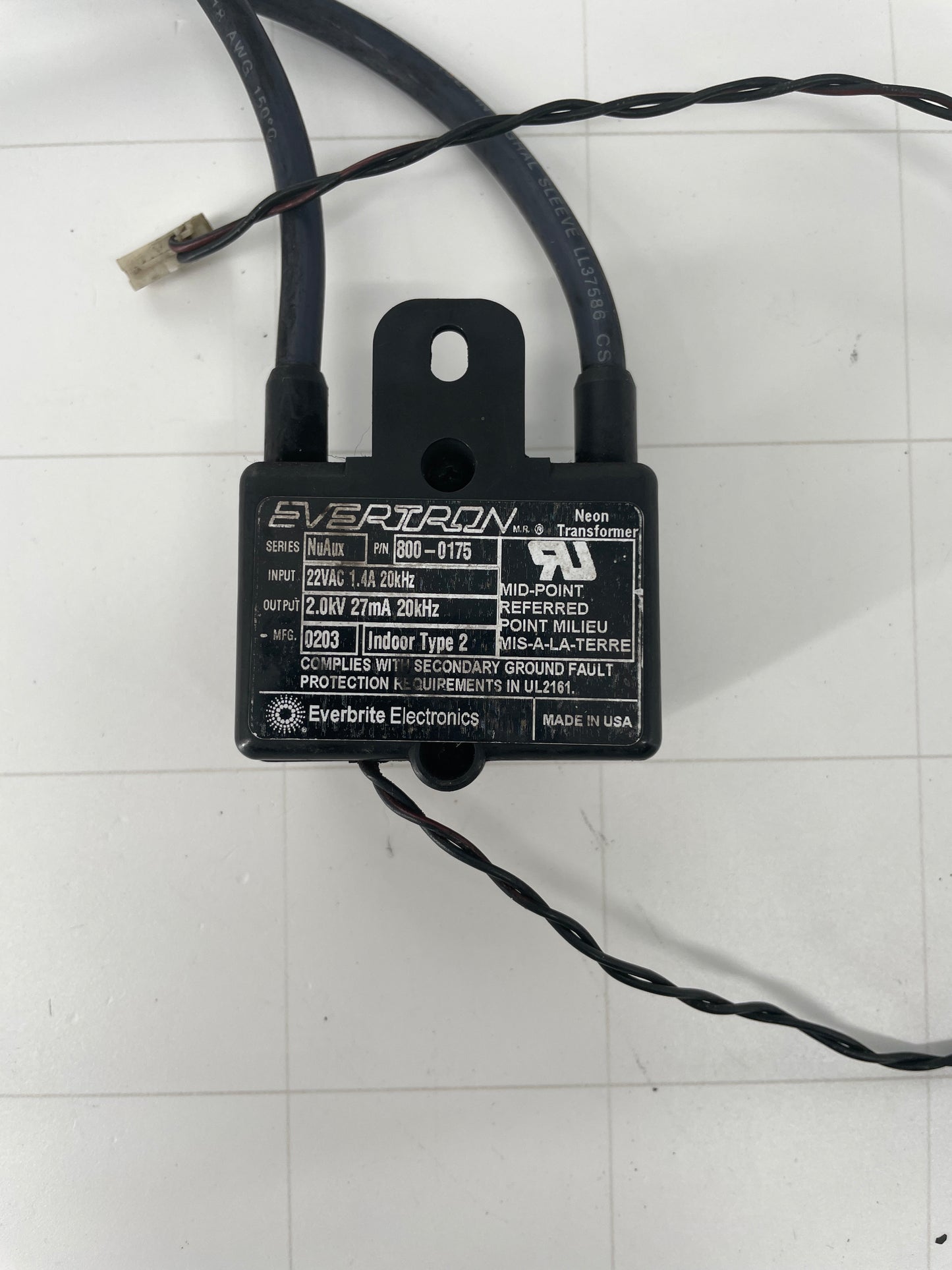 Evertron 800-0175 NuAux Neon Motion Transformer – Used