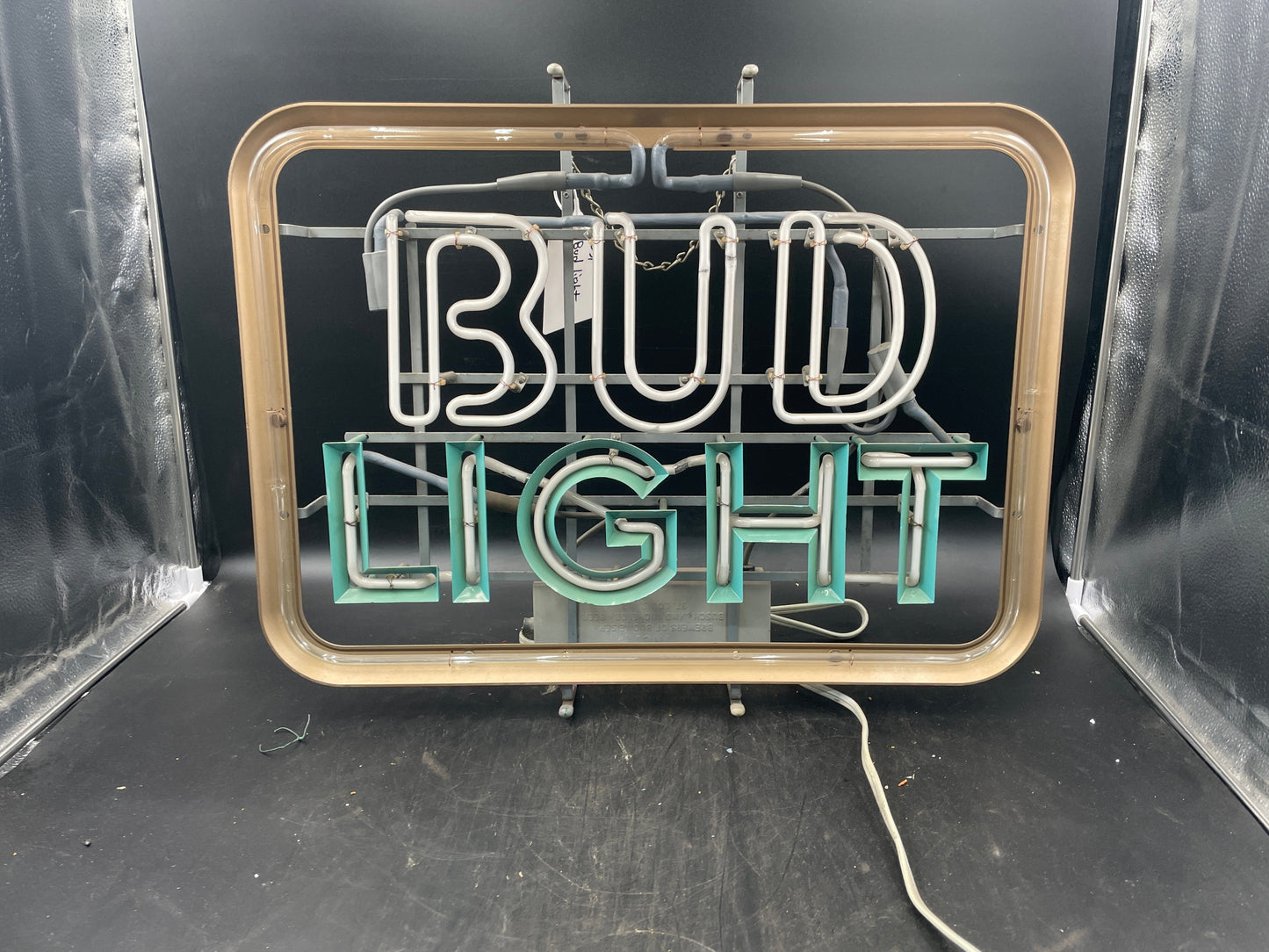Gold Reflator Plastic for Bud Light  Neon Sign Plastic Replacement Panel