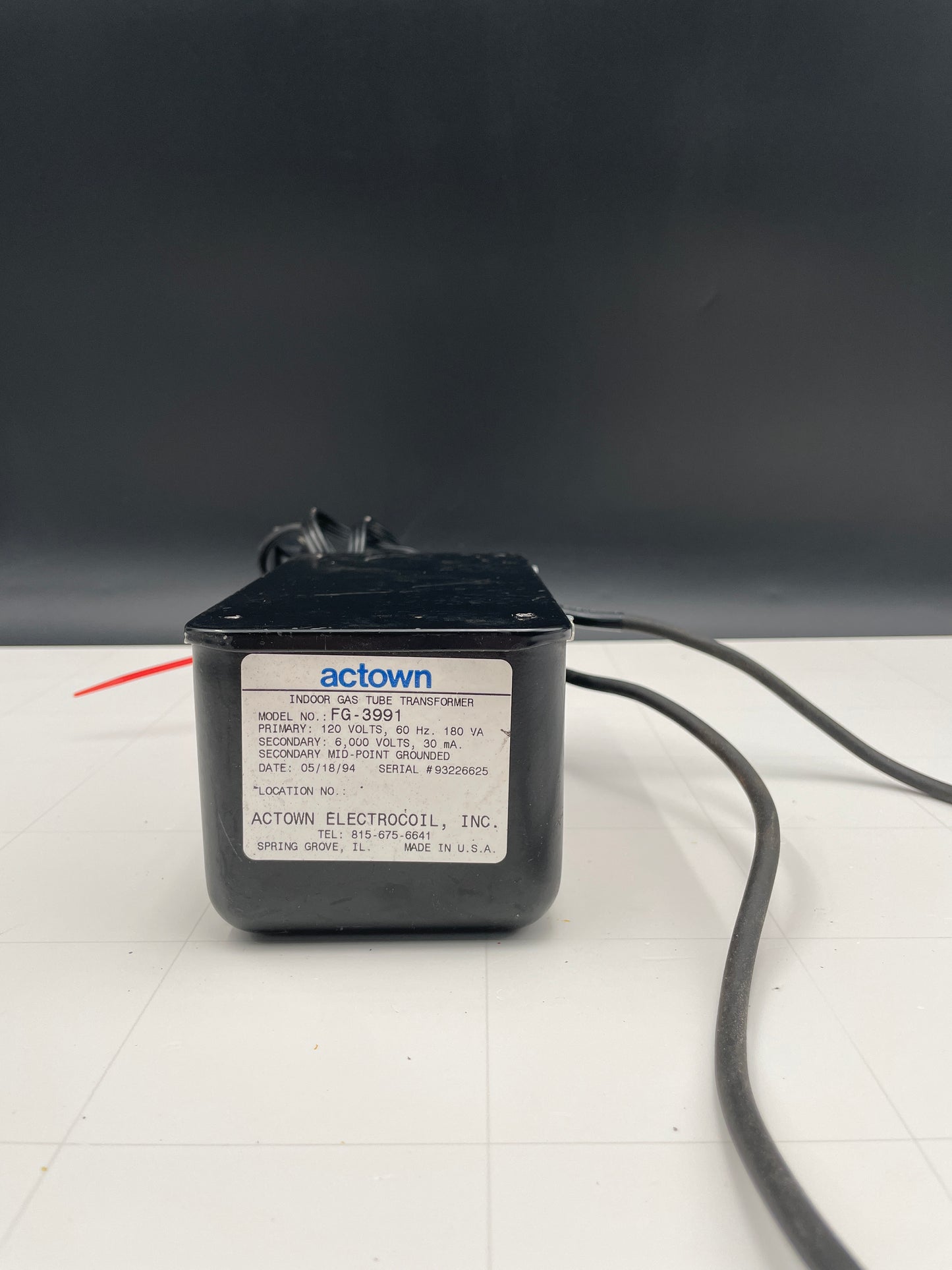 Actown Vintage Core & Coil Neon Sign Replacement Transformer – 6Kv