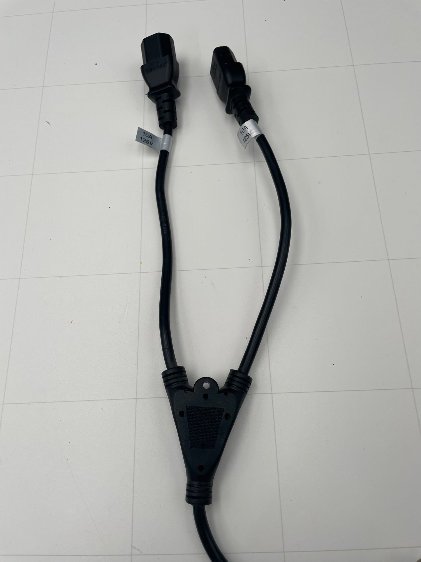 11 Ft Split Neon Sign Power Cord – Dual IEC Y-Style Replacement Cable