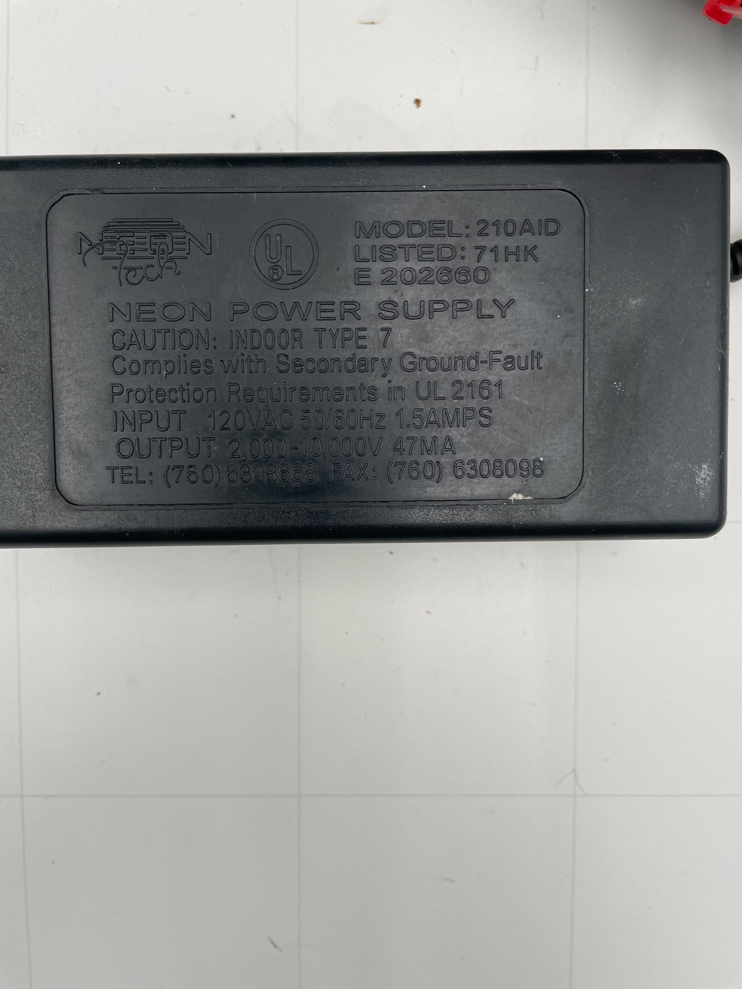 Neon Tech Electronic Neon Sign Replacement Transformer – 10Kv