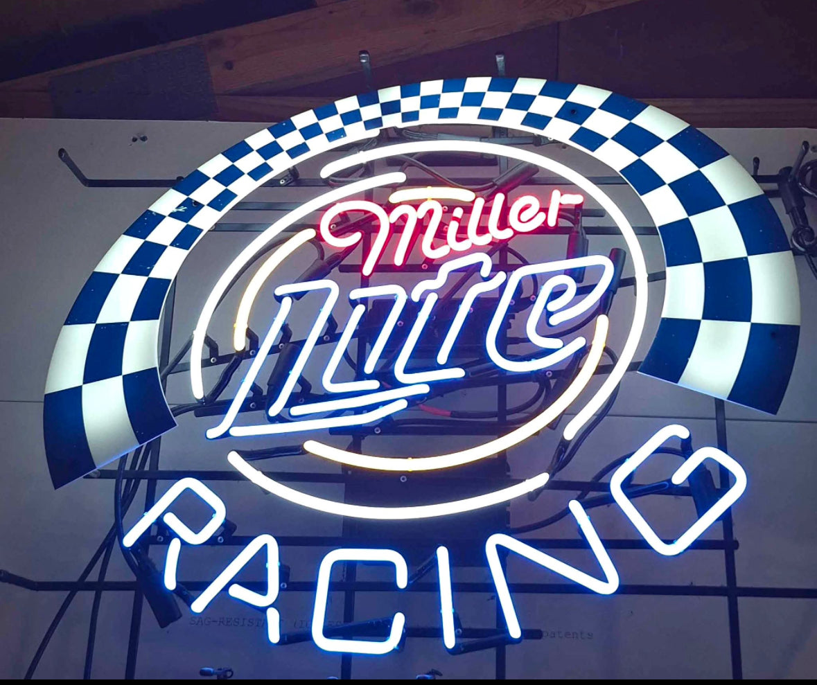 Upper Right Back Light / Grid for Miller Lite Racing Neon Sign Replacement Tube
