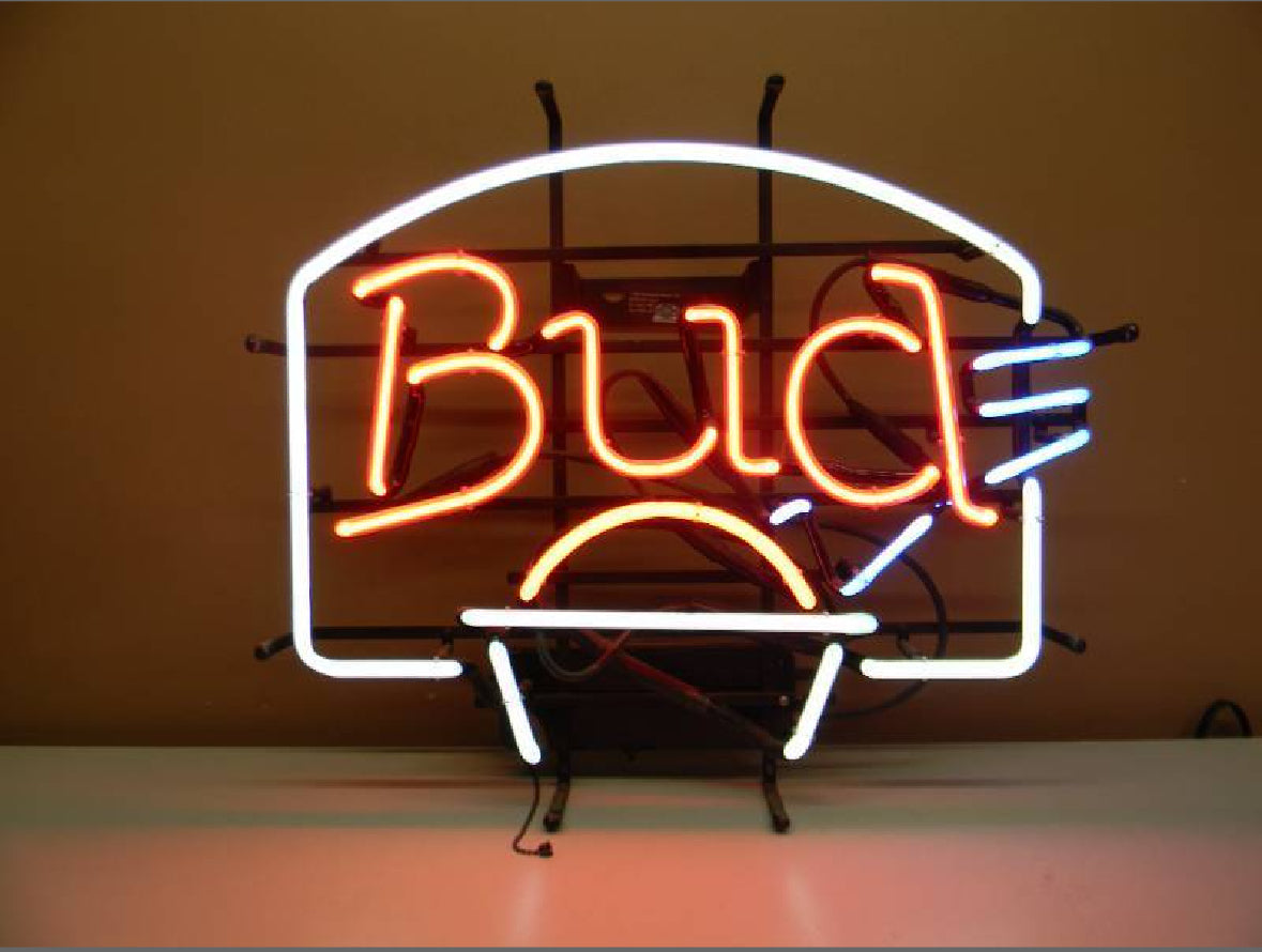 Backboard & Net for Budweiser Basketball Replacement Tube - Neon Sign Part