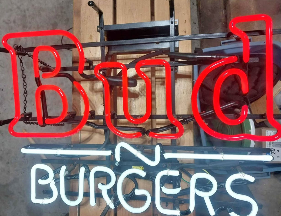 N & Emphasis Tube for Bud N Burgers Replacement Tube - Neon Sign Part