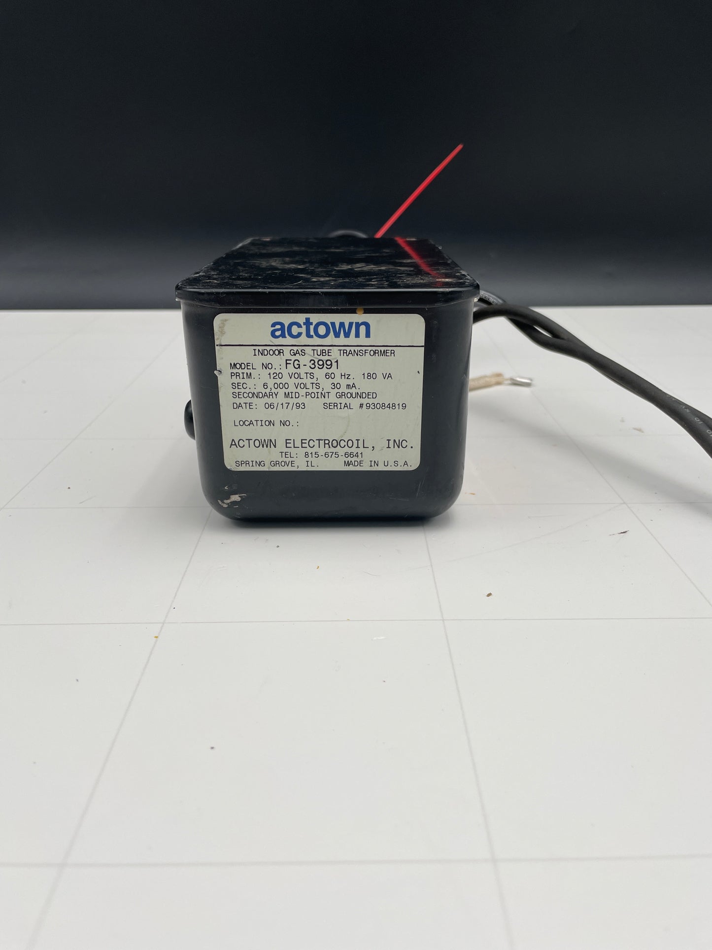 Actown Vintage Core & Coil Neon Sign Replacement Transformer – 6Kv