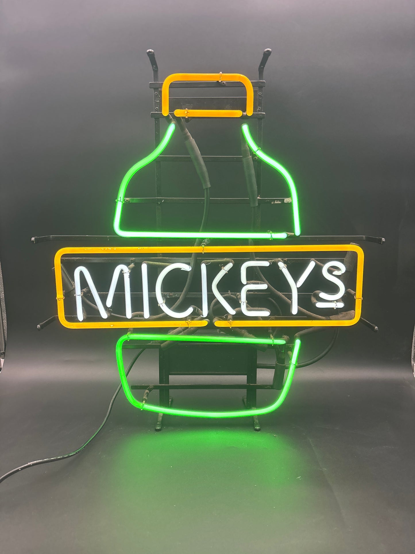 Lower Green Bottle for Mickeys Replacement Tube - Neon Sign Part