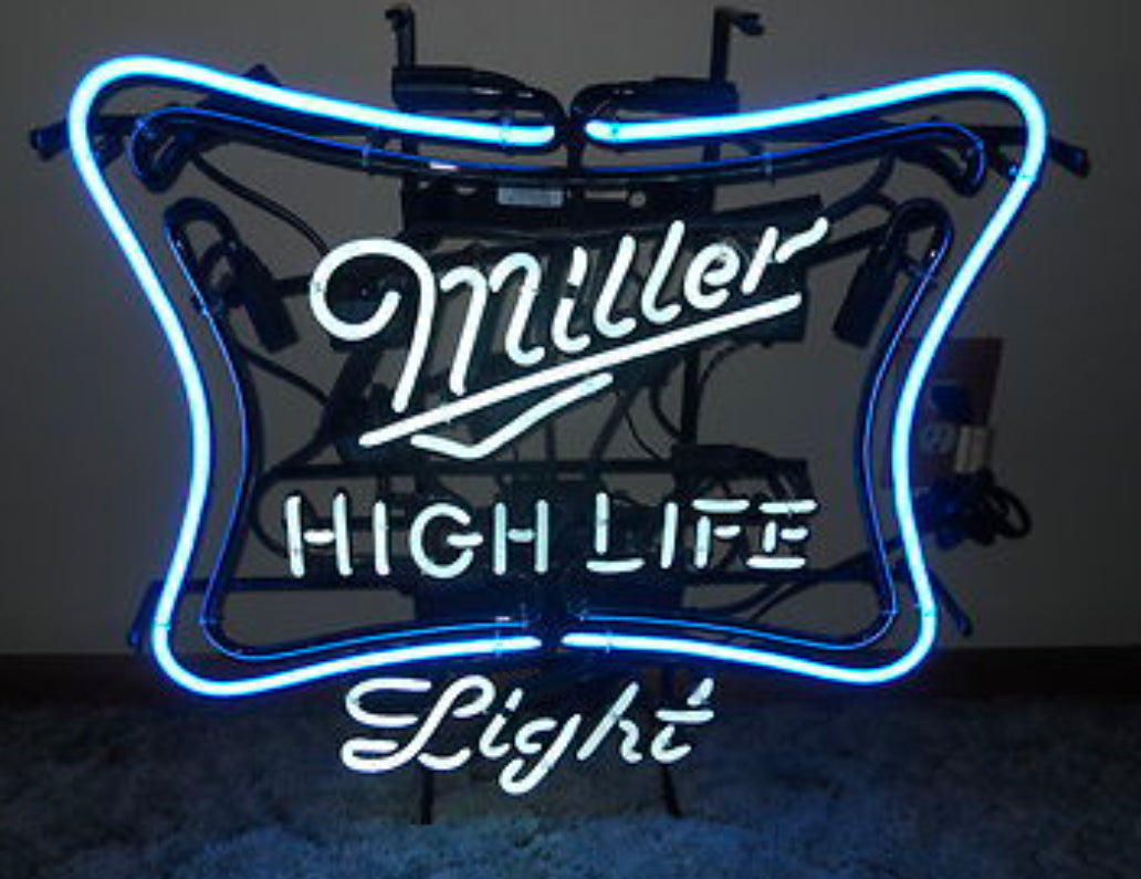 Left/Right for Motion Miller High Life Neon Sign Replacement Tube Used