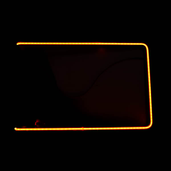 Right Partial Rectangle Border unit for Great Clips Replacement Tube - Neon Sign Part