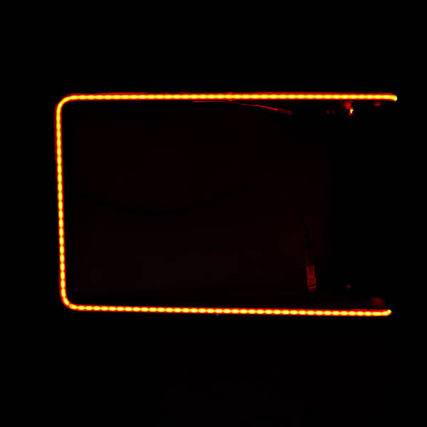 Left Partial Rectangle Border unit for Great Clips Replacement Tube - Neon Sign Part