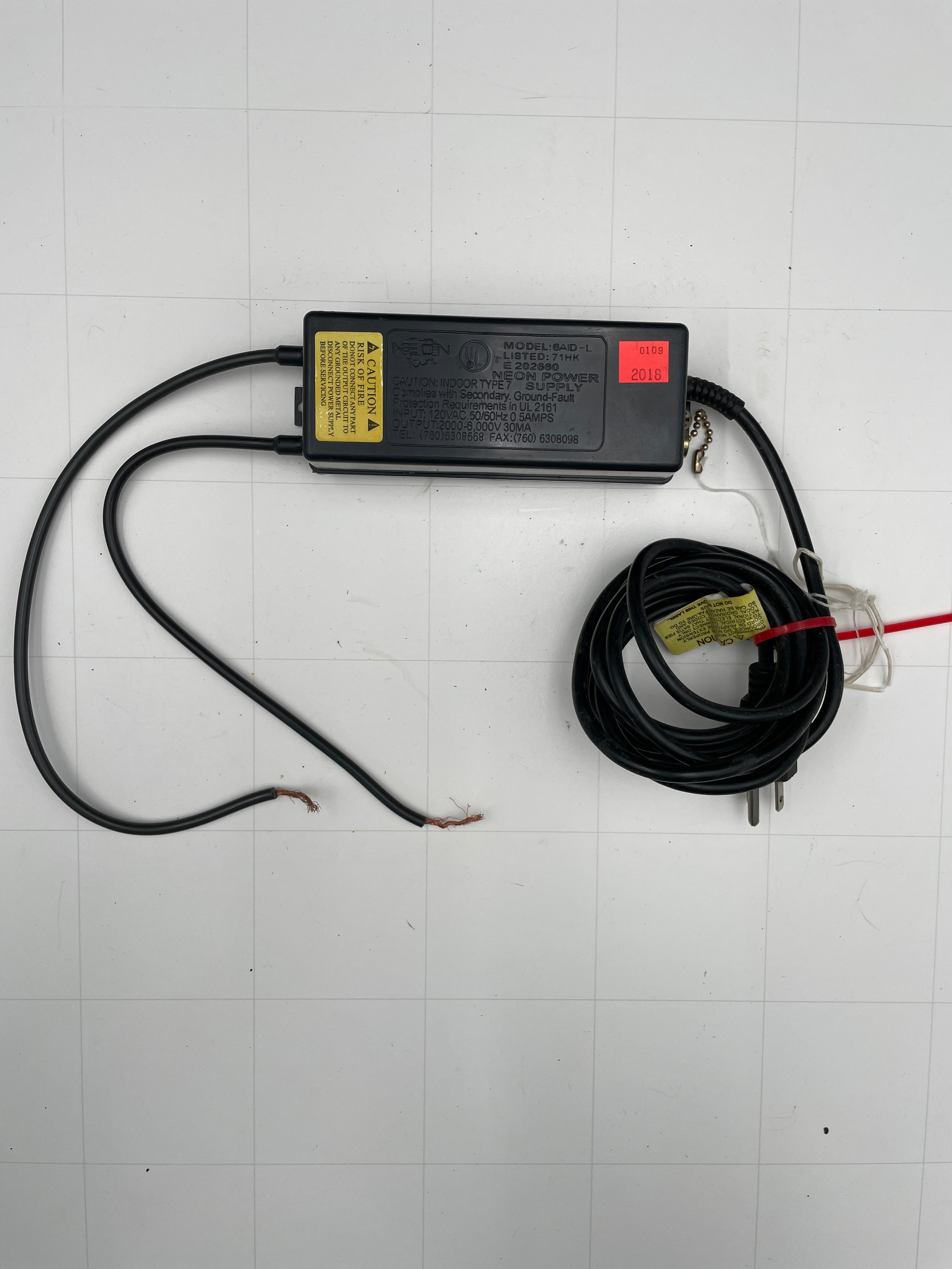 Neon Power Supply Electronic Neon Sign Replacement Transformer – 6Kv ...