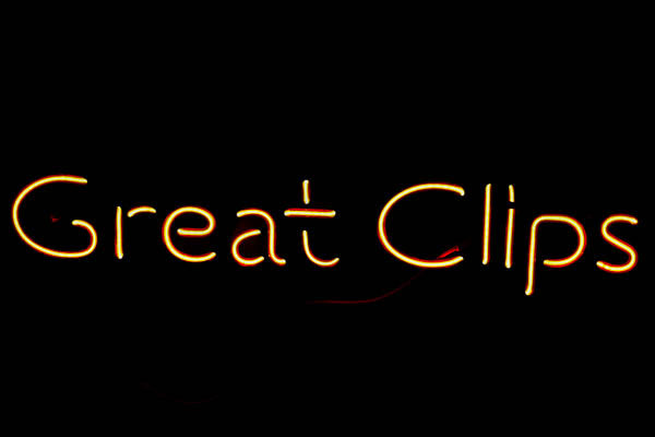 Great Clips Single Stroke Word unit for Great Clips Great Hair Replacement Tube - Neon Sign Part