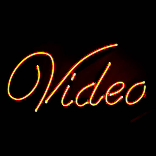 Video Single Stroke Script Word unit for Video Poker unit Replacement Tube - Neon Sign Part