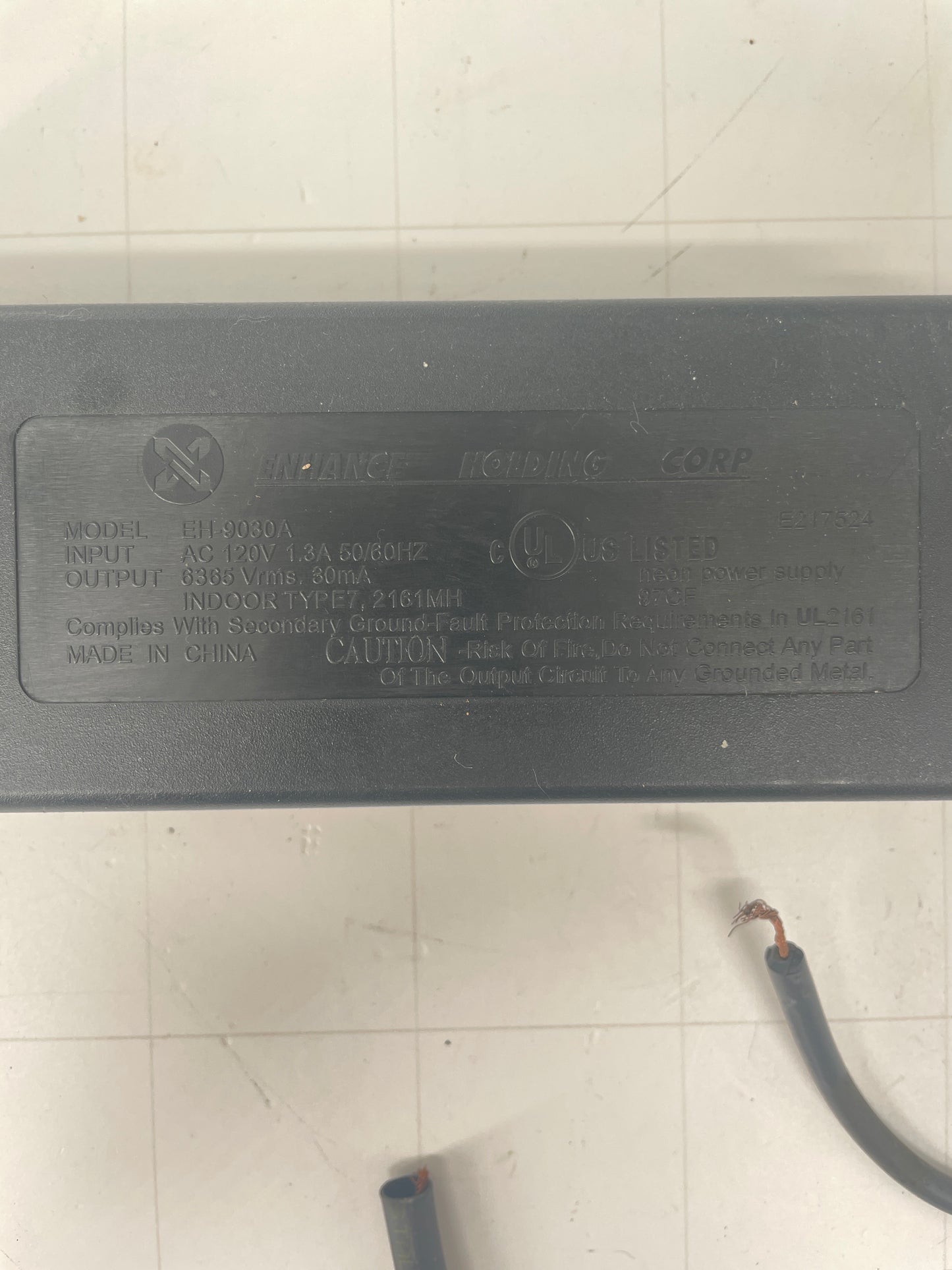 Enhance Electronic Neon Sign Replacement Transformer – 9Kv No Switch