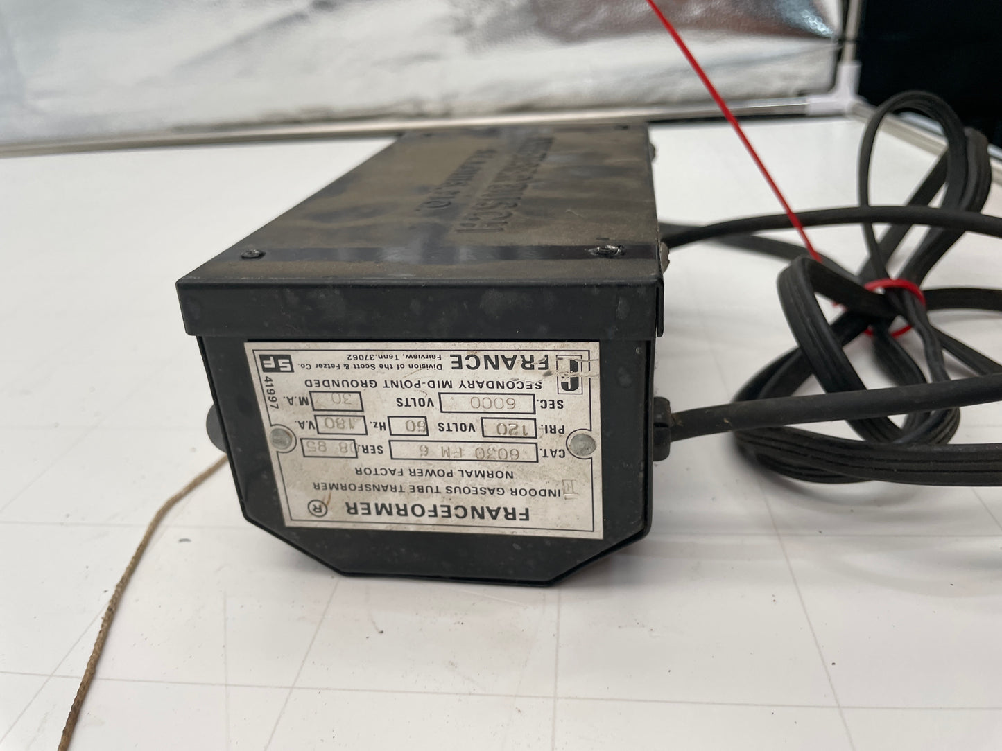 Franceformer Vintage Core & Coil Neon Sign Replacement Transformer – 6Kv