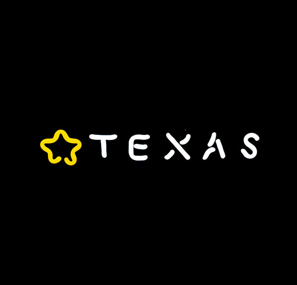 TEXAS with star for the Tito’s non-LED version upgraded 8mm Neon Sign Replacement Tube