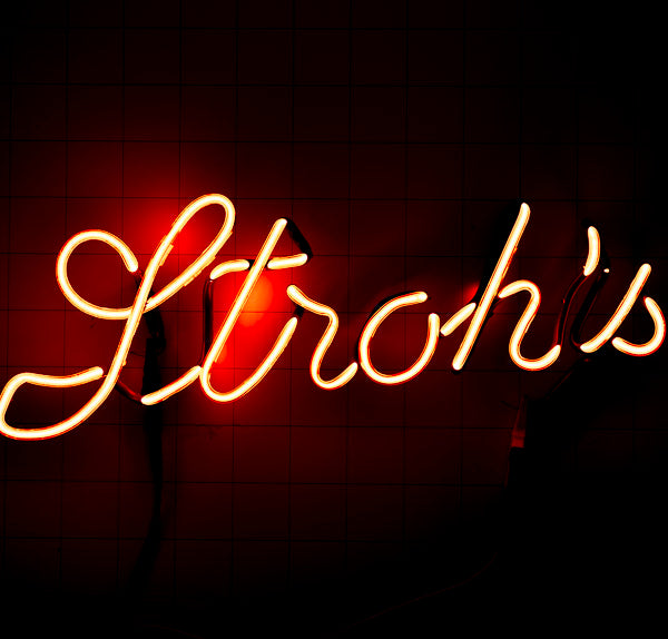 Stroh’s Script Neon Sign Replacement Tube Used