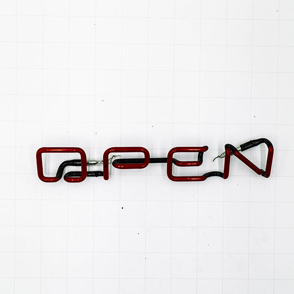 OPEN Single Stroke Word Unit Replacement Tube - Neon Sign Part Used