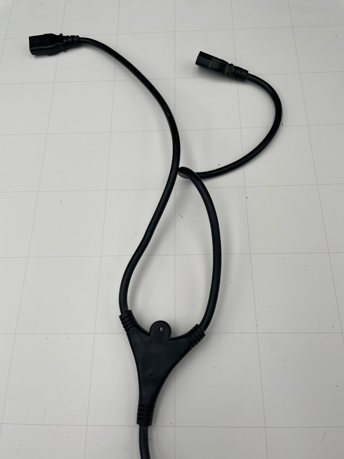 10 Ft Split Neon Sign Power Cord – Dual IEC Y-Style Replacement Cable