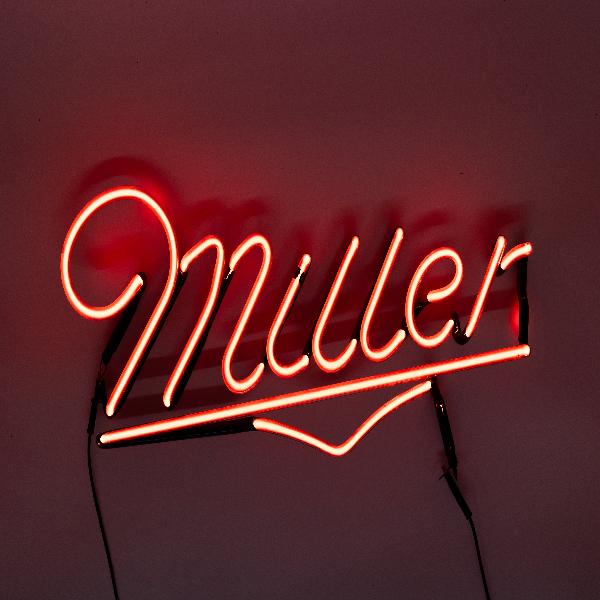 Miller Script Word with Emphasis Replacement Tube - Neon Sign Part Used