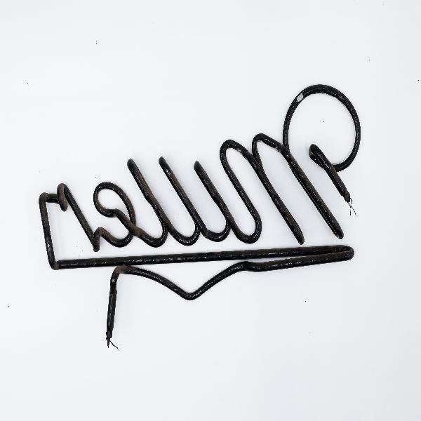 Miller Script Word with Emphasis Replacement Tube - Neon Sign Part Used