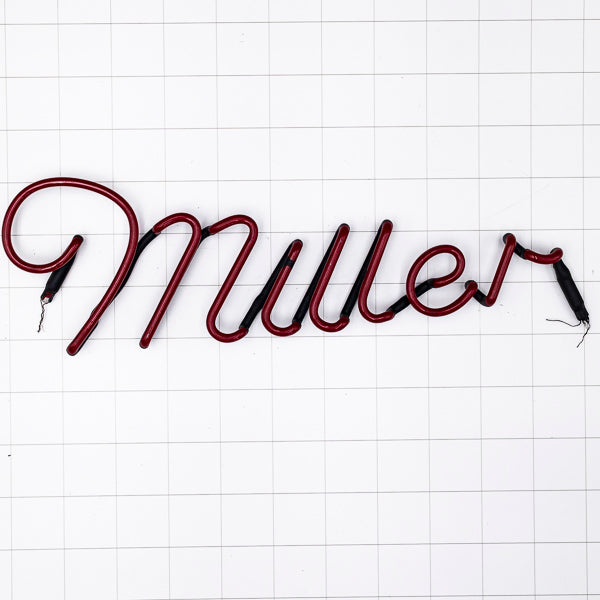 Miller Red Script Neon Sign Replacement Tube