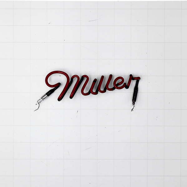 Miller Red Script Word unit Replacement Tube - Neon Sign Part