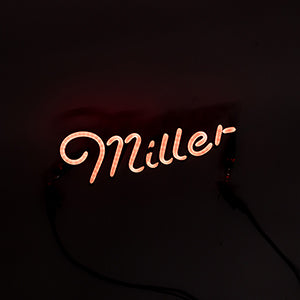 Miller Red Script Word unit Replacement Tube - Neon Sign Part