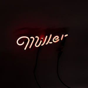 Miller Red Script word Neon Sign Replacement Tube