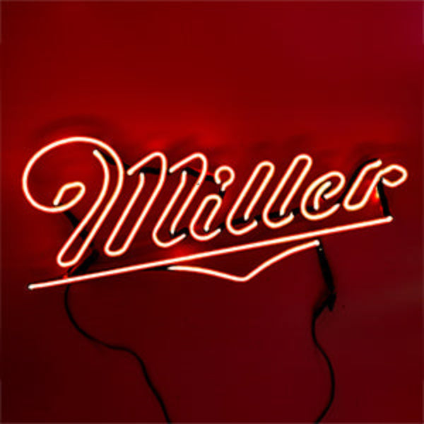 Miller Script Word Unit with Emphasis Replacement Tube - Neon Sign Part Used