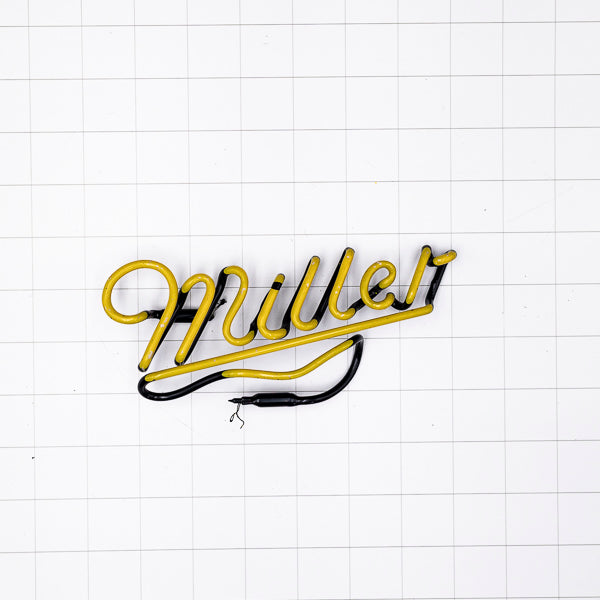 Miller Script Word Unit Replacement Tube - Neon Sign Part Used