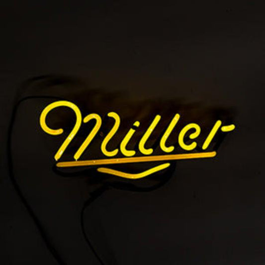 Miller Script Yellow Neon Sign Replacement Tube