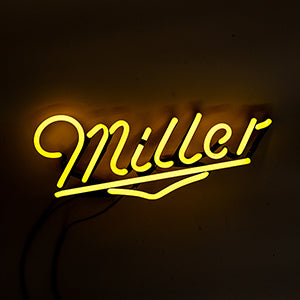 Miller Script Yellow Neon Sign Replacement Tube