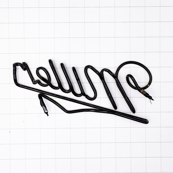 Miller Script Word Unit for Miller Genuine Draft Guitar Replacement Tube - Neon Sign Part Used