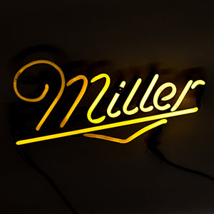 Miller Script Yellow Genuine Draft Guitar Neon Sign Replacement Tube