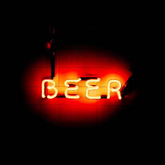 BEER single stroke word unit with Long Electrodes for Pabst Blue Ribbon PBR Scroll Replacement Tube - Neon Sign Part