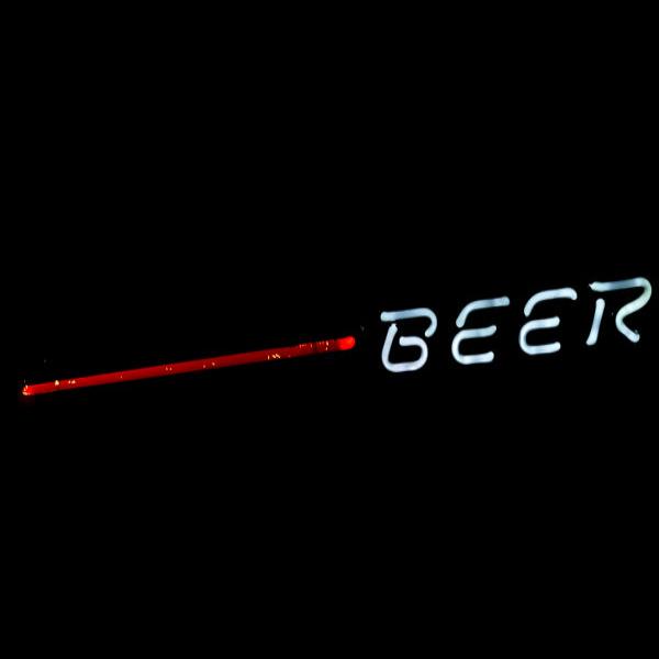 Beer with Red Line Neon Sign Replacement Tube