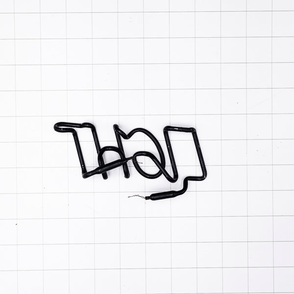 LIGHT slanted single stroke word unit for Coors Silver Bullet Replacement Tube - Neon Sign Part Used