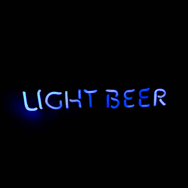 LIGHT BEER Single Stroke Word Unit Replacement Tube - Neon Sign Part Used