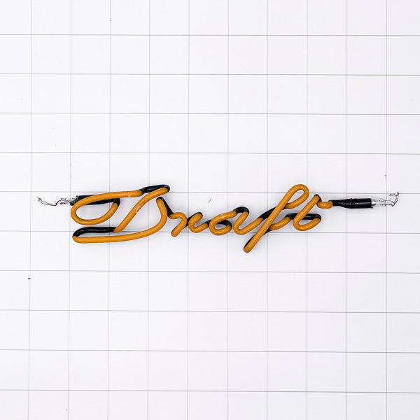 Draft Script Neon Sign Replacement Tube