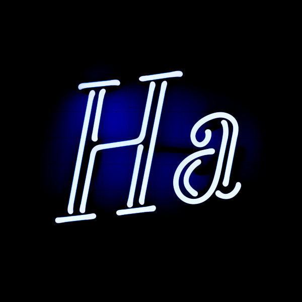 Ha Double Stroke Word Unit for Hamm's Goblet Blue Neon Sign Replacemen ...