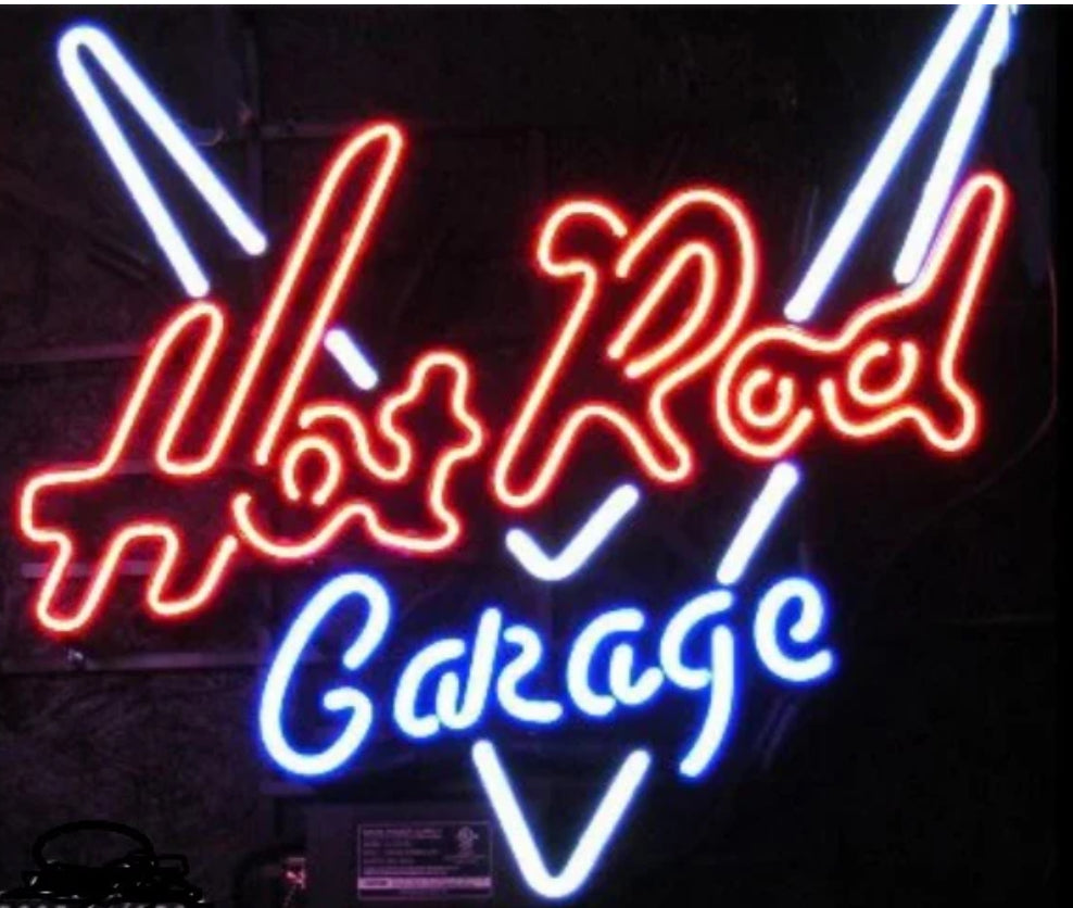 Left side emphasis line for Hot Rod Garage Fantasy Neon Sign Replacement Tube