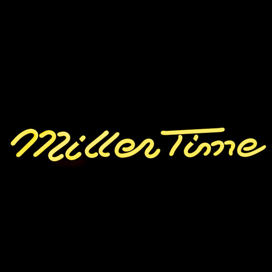 Miller Time Script Neon Sign Replacement Tube