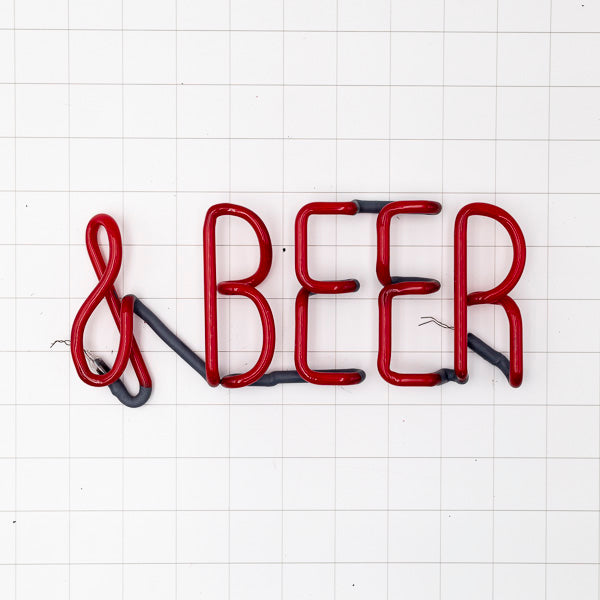 & BEER for Tacos & Beer Neon Sign Replacement Tube Used