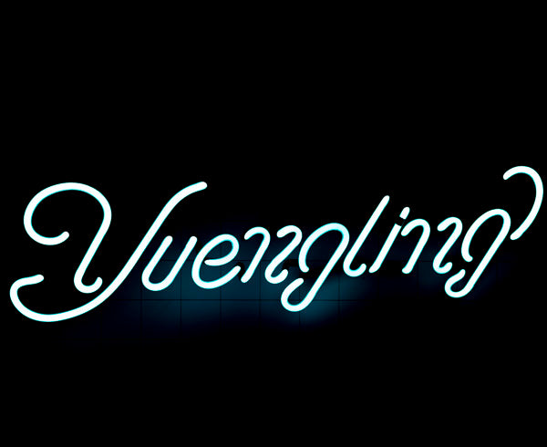 Teal / Turquoise Yuengling Script for Double Palm Neon Sign Replacement Tube