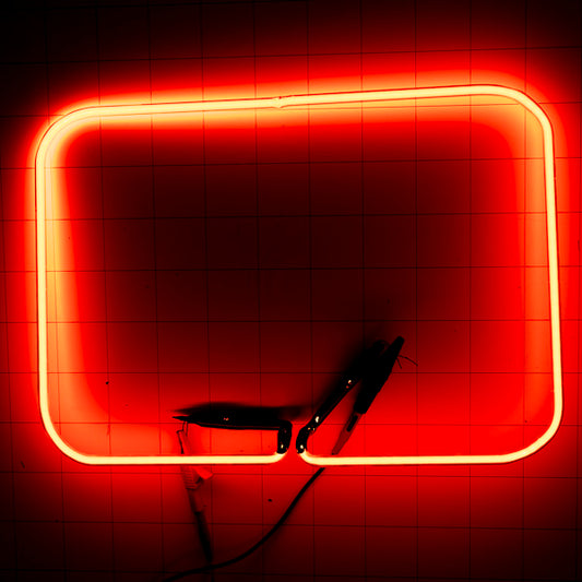 Border Clear Red Neon for Small Bud Light Neon Sign Replacement Tube - Check Electrode Placement